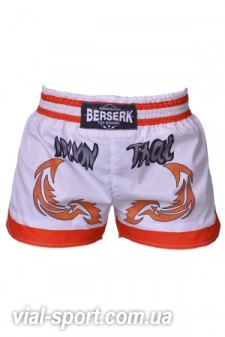 Шорти для тайського боксу berserk Tai Fighter white